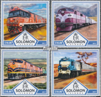 Salomoninseln 4552-4555 (kompl. Ausg.) Postfrisch 2017 Australische Züge - Salomoninseln (Salomonen 1978-...)