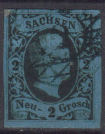 GERMANY SAXONY STAMPS. 1851 , Mi.#5, USED - Saxe