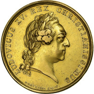 France, Médaille, Louis XV, Mariage Du Dauphin, 1770, Or, Roettiers Fils, TTB - Other & Unclassified