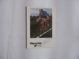Cyclisme - Autographe - Carte Signée Pedro Delgado - Cyclisme