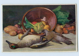M429/ Stilleben Von N. Davis Gemüse , Toter Vogel, Ente AK Ca.1912 - Mailick, Alfred