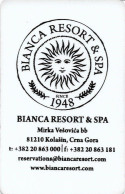 MONTENEGRO   KEY HOTEL    Bianca Resort & SPA - Hotel Keycards