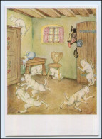Y085/ Märchen  Der Wolf Und Die Sieben Geißlein   B. Stahl-Schlötter AK Ca.1938 - Fairy Tales, Popular Stories & Legends