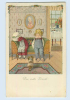 L307/ Pauli Ebner  Kinder Und Hund  M. Munk Litho AK Ca.1912 - Mailick, Alfred