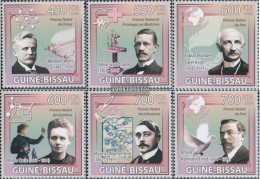 Guinea-Bissau 4315-4320 (complete. Issue) Unmounted Mint / Never Hinged 2009 Nobel Laureates - Guinea-Bissau