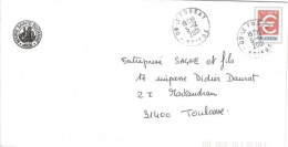 PAP  Timbre Euro 1998 De Mairie Ste Suzanne Ariège Postée à Le Fossat Ariège Pour Toulouse 2001 - Listos A Ser Enviados: Otros (1995-...)