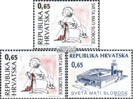 Kroatien Z66-Z68 (kompl.Ausg.) Postfrisch 1995 Gefallenengedenkstätte - Croatie