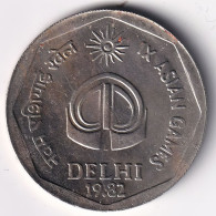 INDIA COIN LOT 82, 2 RUPEES 1982, IX ASIAN GAMES, BOMBAY MINT, AUNC - Indien