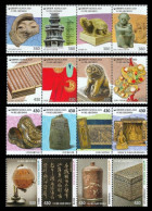 SOUTH KOREA 2021-2024 Repatriated Cultural Heritage, 4 Strip, Lion, Dragon,Turtle,Monkey,Map, Globe MNH (**) - Corée Du Sud