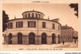 ADHP5-63-0367 - AMBERT - Hôtel De Ville - Boulevard Henri IV - Côté Des Allées - Ambert