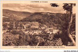 ADHP5-63-0366 - AMBERT - Vallée De Lagat - En Premier Plan Village De Valéyre - Ambert