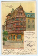 Y5160/ Straßburg  Elsaß Kammerzellsches Haus  Litho AK F. Hoch 1901 - Elsass