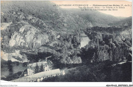 ADHP9-63-0801 - CHATEAUNEUF-LES-BAINS - Vue Des Grands Bains - La Falaise Et La Sioule - Le Parc - Riom