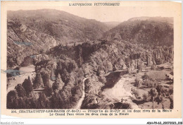 ADHP9-63-0798 - CHATEAUNEUF-LES-BAINS - Presqu'île De St-cyr Et Les Deux Rives De La Sioule  - Riom