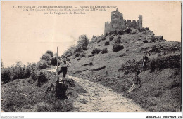 ADHP8-63-0784 - CHATEAUNEUF-LES-BAINS - Les Ruines Du Château-rocher  - Riom
