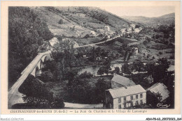 ADHP8-63-0759 - CHATEAUNEUF-LES-BAINS - Le Pont De Chambon Et Le Village De Lamontgie - Riom