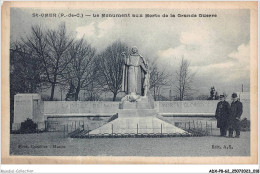 ADXP8-62-0650 - SAINT-OMER - Le Monument Aux Morts De La Grande Guerre - Saint Omer