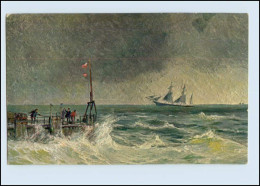 P3J48/ Degi Gemälde AK Nr. 382 Stürmische See Segelschiff Ca.1920 - Mailick, Alfred