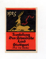 Y7248/ Reklamemarke Stuttgart Ausstellung  Das Schwäbische Land 1925  - Stuttgart