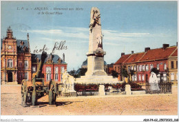 ADXP4-62-0371 - ARQUES - Monuments Aux Morts Et La Grande Place - Arques