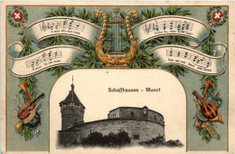 Schaffhausen - Litho - Prägekarte - Schaffhouse