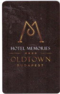 UNGHERIA   KEY HOTEL    Hotel Memories Oldtown Budapest - Hotel Keycards