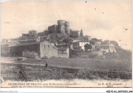 AEEP2-63-0104 - Le Château De Chalus - Près ST-GERMAIN-LEMBRON - Perché Sur Une Haute Colline  - Saint Germain Lembron