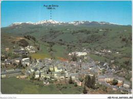 AEEP11-63-0879 - BESSE-EN-CHANDESSE - Vue Générale Aérienne Et La Chaîne Du Sancy  - Besse Et Saint Anastaise