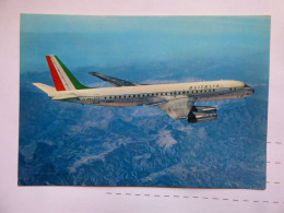 ALITALIA  DC 8      /   AIRLINE ISSUE / CARTE COMPAGNIE - 1946-....: Modern Era