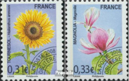 Frankreich 4563-4564 (kompl.Ausg.) Postfrisch 2008 Freimarken: Blüten - Unused Stamps