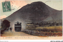 AEEP7-63-0575 - AUVERGNE - Chemin De Fer Du Puy De Dôme - Le Train à La Baraque  - Auvergne Types D'Auvergne