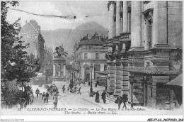 AEEP7-63-0545 - CLERMONT-FERRAND - Le Théatre - La Rue Blatin Et Le Puy-de-dôme  - Clermont Ferrand