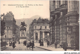 AEEP7-63-0521 - CLERMONT-FERRAND - Le Théâtre - La Rue Blatin Et Le Puy-de-dôme  - Clermont Ferrand