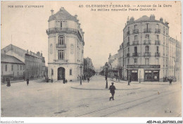 AEEP4-63-0264 - CLERMONT-FERRAND - Avenue De La Gare - Au Milieu Nouvelle Poste Centrale  - Clermont Ferrand