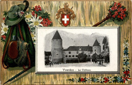 Yverdon - Le Chateau - Litho - Yverdon-les-Bains 