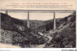 AFUP3-63-0199 - L'AUVERGNE - VIADUC DES FADES - Le Plus Haut D'Europe - Auvergne Types D'Auvergne