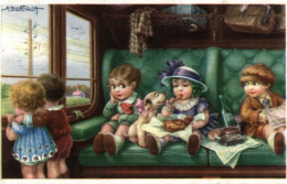 A. BERTIGLIA - Bambini Sul Treno - Cane Bonzo - VG - #165 - Bertiglia, A.