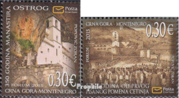 Montenegro 368,371 (kompl.Ausg.) Postfrisch 2015 Kloster Ostrog, Cetinje - Montenegro