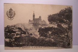 MARSEILLE   - N.D. De La Garde , Vue Du Roucas-Blanc - Notre-Dame De La Garde, Funicular Y Virgen