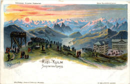 Rigi Kulm - Litho - Sonnenaufgang - Sonstige & Ohne Zuordnung