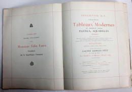 CATALOGUE TABLEAUX MODERNE AQUARELLE SCULPURE 1897 EXEMPLAIRE DU PRESIDENT FRANCAIS / ANCIEN LIVRE ART XIXe (0603.1) - Arte