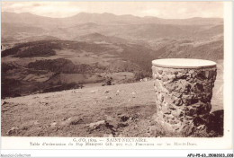 AFUP5-63-0377 - ST-NECTAIRE - Table D'orientation Du Puy Mazeyes - Panorama Sur Les Monts-Dore - Saint Nectaire