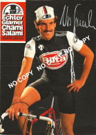 CARTE CYCLISME URS FREULER SIGNEE TEAM BILTA 1983 - Cyclisme