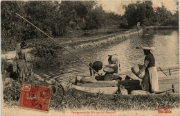 Chargement De Riz Sur Un Sampan - Vietnam