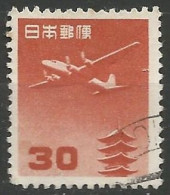 JAPON / POSTE AERIENNE N° 25 OBLITERE - Poste Aérienne