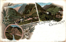 Gruss Aus Göschenen - Litho - Göschenen