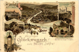 Gruss Aus Baden - Litho - Baden