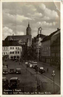 Annaberg - Markt Und Adolf Hitler Strasse - Annaberg-Buchholz