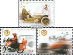 Portugal 2695-2697 (kompl.Ausg.) Postfrisch 2003 100 Jahre Automobilclub - Unused Stamps