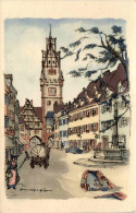 Freiburg - Oberlinden - Künstlerkarte H. V. Geyer - Freiburg I. Br.